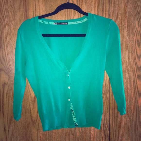 ❌SOLD❌ Green Maurice’s cardi - Picture 1 of 3